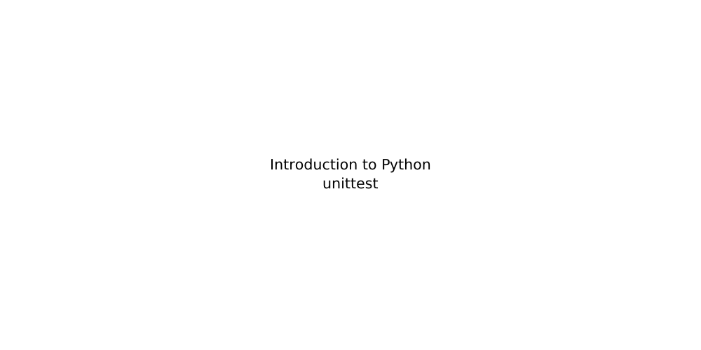 Introduction to Python unittest